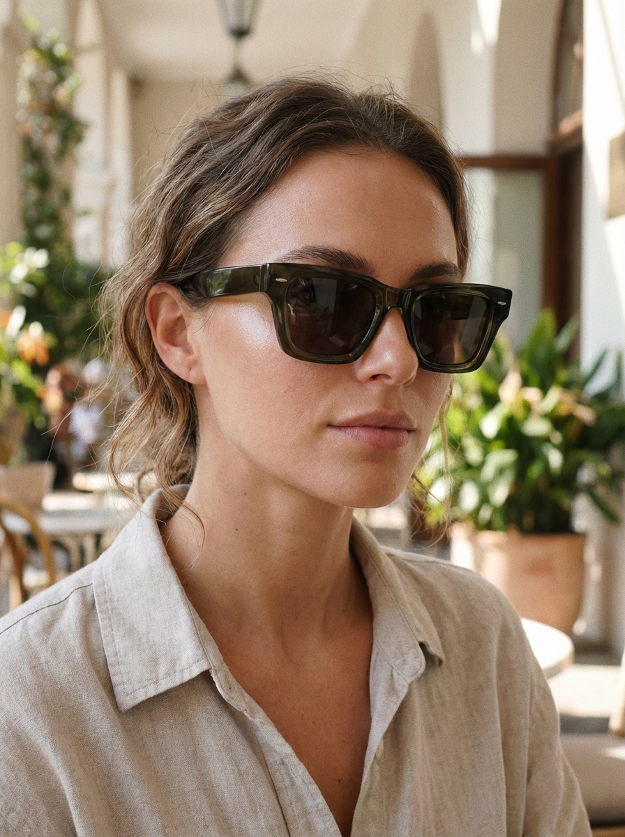 Boléro Knox — Bold Square Wayfarer Sunglasses, Glossy Black – Ma boutique