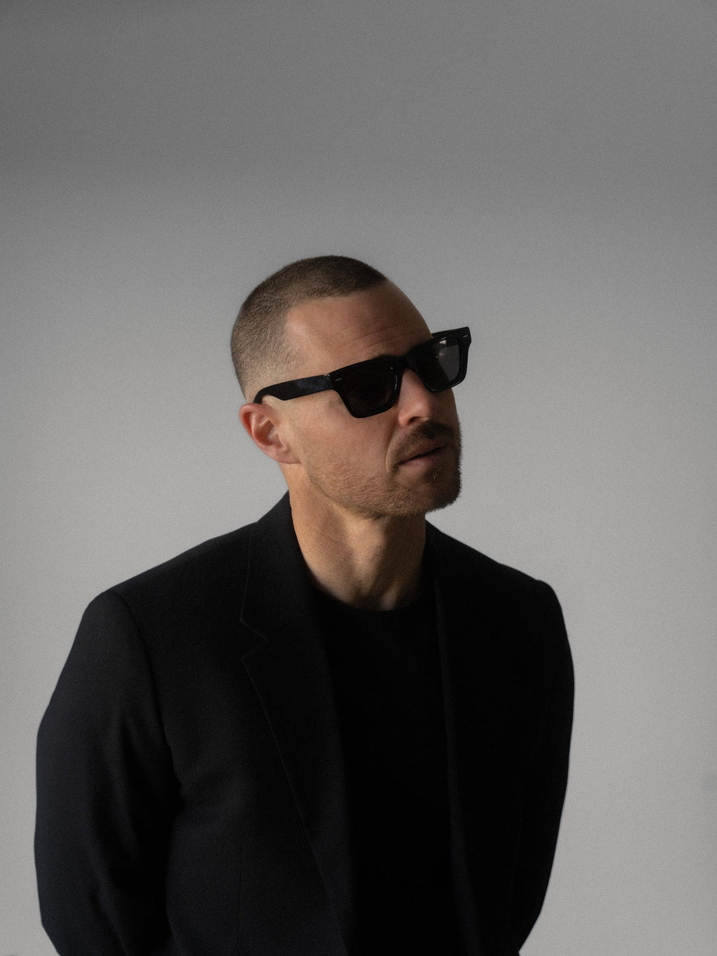 Boléro Knox — Bold Square Wayfarer Sunglasses, Glossy Black – Ma boutique